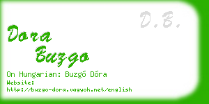 dora buzgo business card