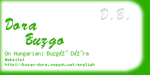 dora buzgo business card
